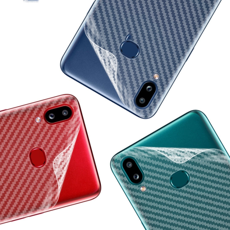 For Galaxy A10s IMAK Carbon Fiber Pattern PVC Back Protective Film