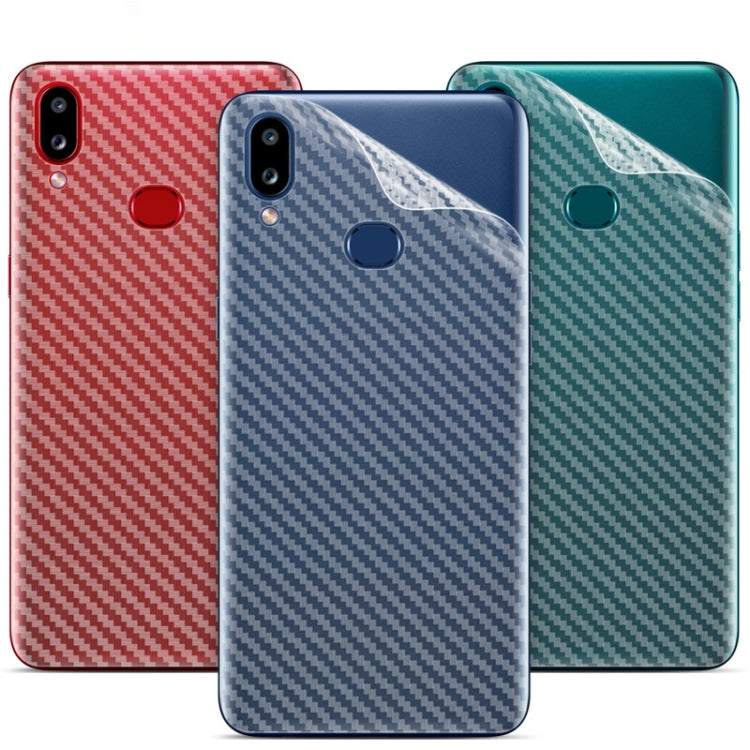 For Galaxy A10s IMAK Carbon Fiber Pattern PVC Back Protective Film