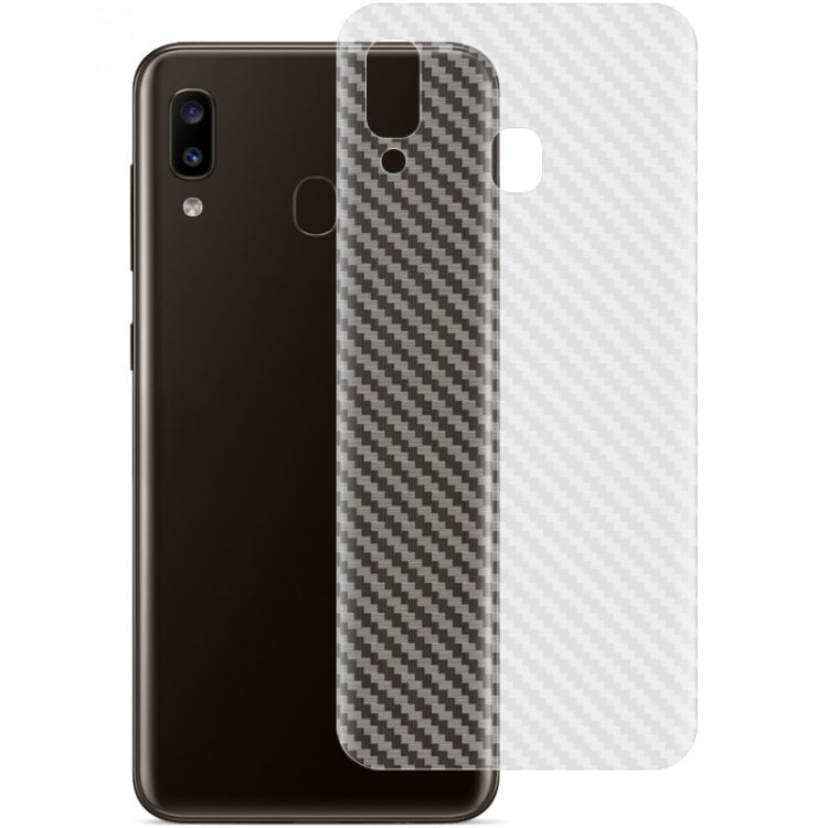 For Galaxy A20 IMAK Carbon Fiber Pattern PVC Back Protective Film