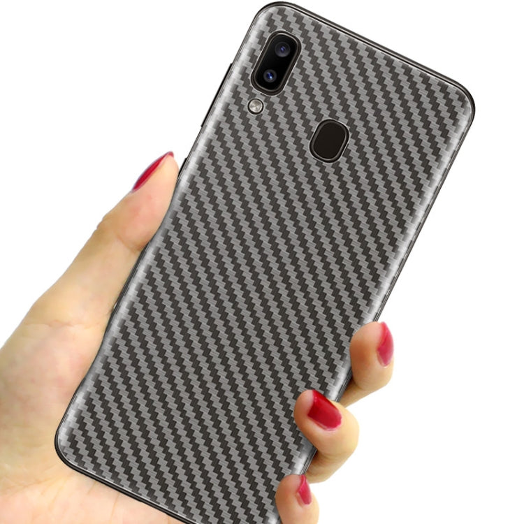 For Galaxy A20 IMAK Carbon Fiber Pattern PVC Back Protective Film