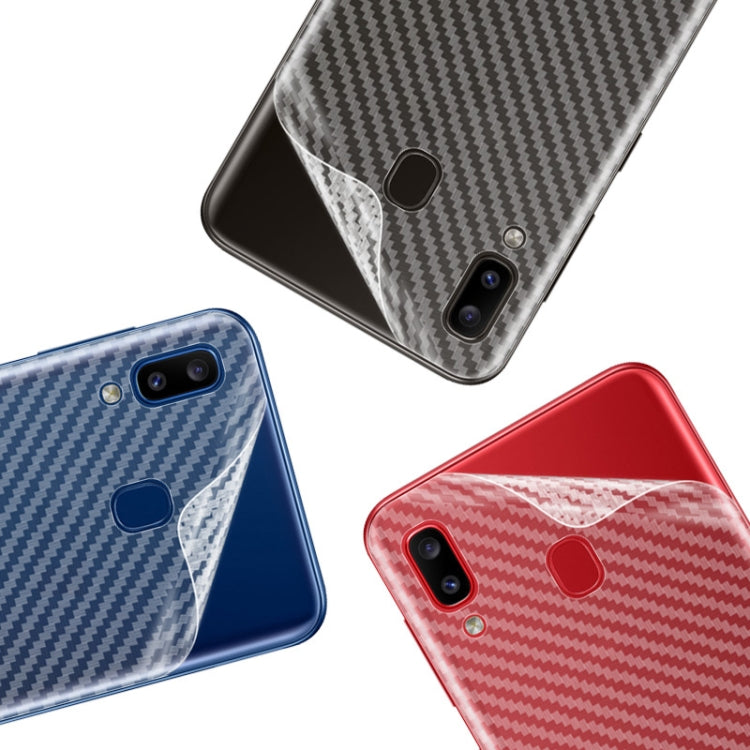 For Galaxy A20 IMAK Carbon Fiber Pattern PVC Back Protective Film