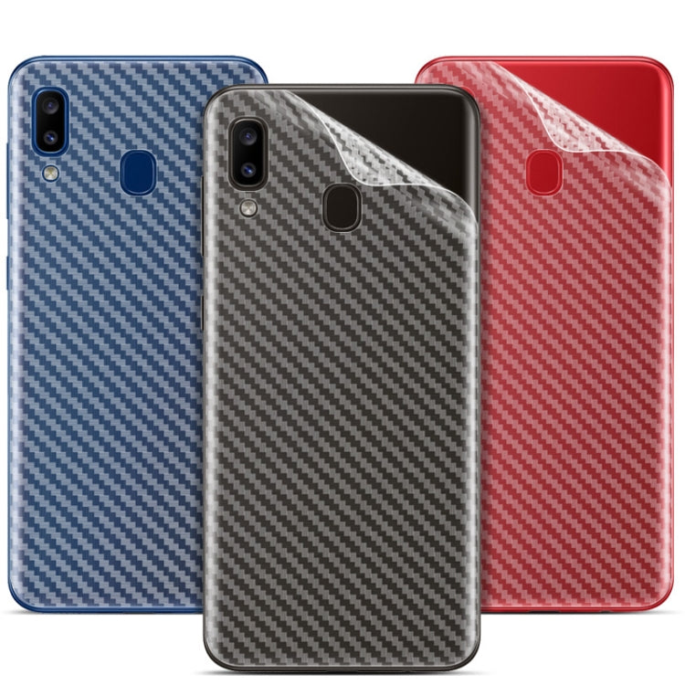For Galaxy A20 IMAK Carbon Fiber Pattern PVC Back Protective Film