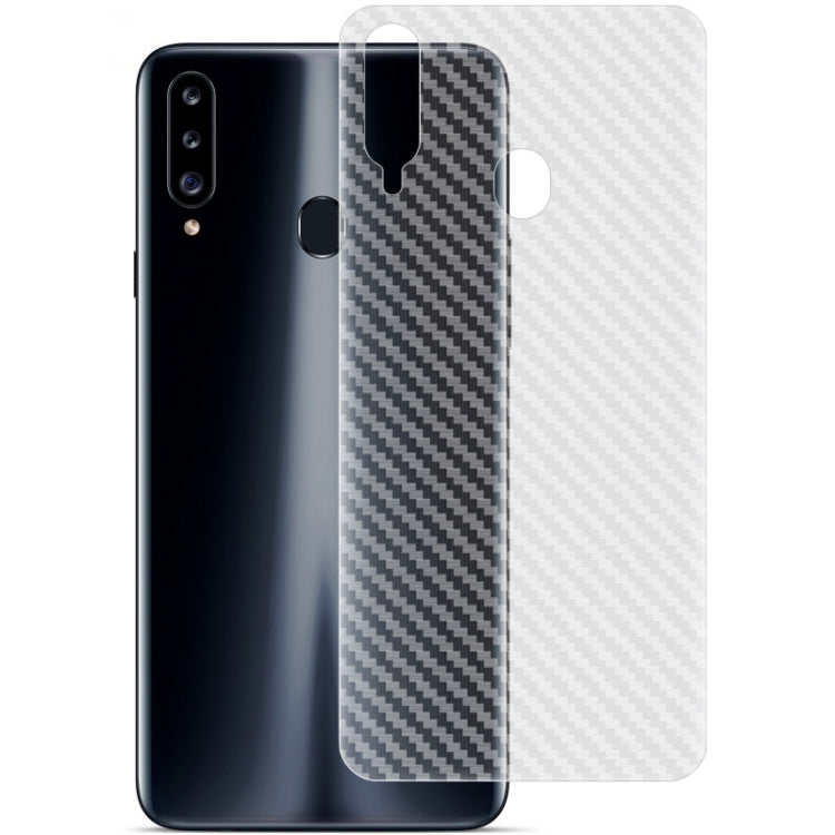 For Galaxy A20s IMAK Carbon Fiber Pattern PVC Back Protective Film