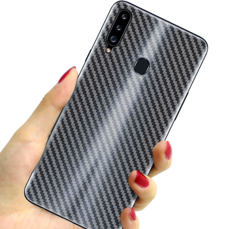 For Galaxy A20s IMAK Carbon Fiber Pattern PVC Back Protective Film