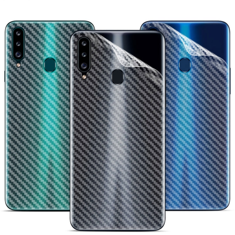 For Galaxy A20s IMAK Carbon Fiber Pattern PVC Back Protective Film