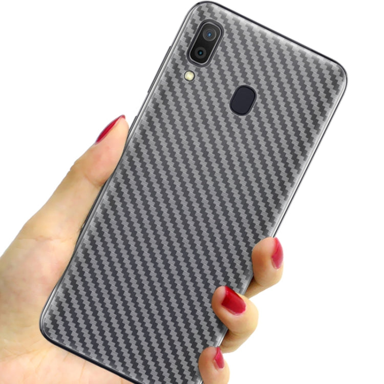 For Galaxy A30 IMAK Carbon Fiber Pattern PVC Back Protective Film