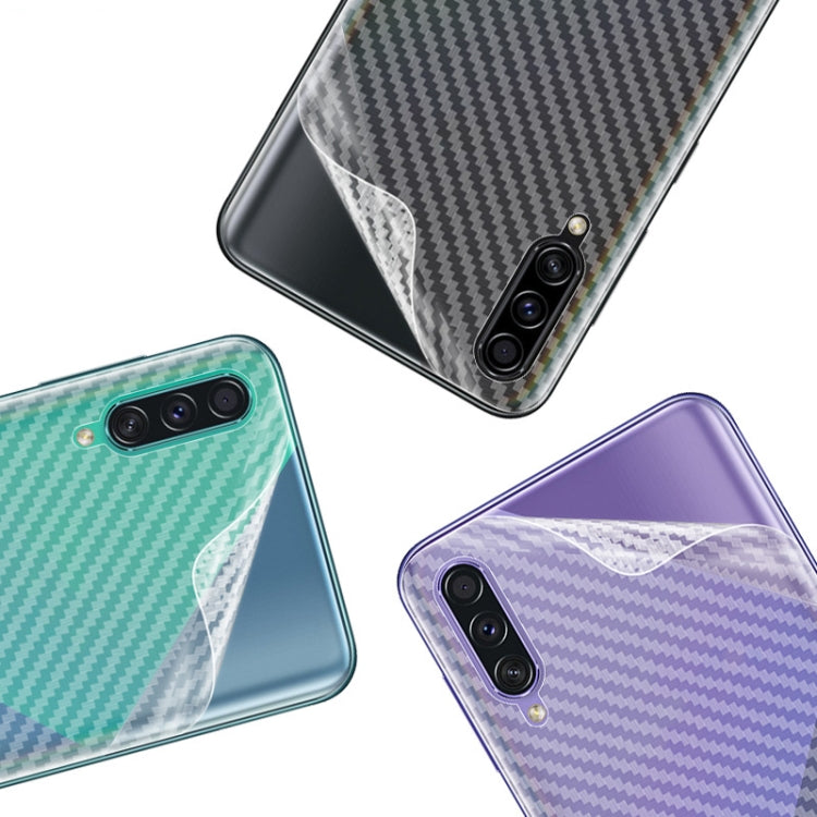For Galaxy A50s IMAK Carbon Fiber Pattern PVC Back Protective Film