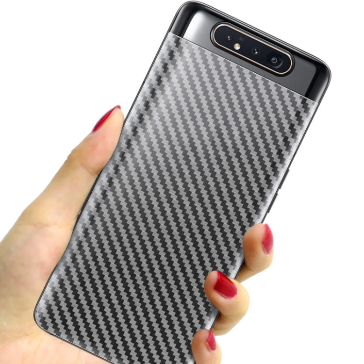 For Galaxy A80 IMAK Carbon Fiber Pattern PVC Back Protective Film