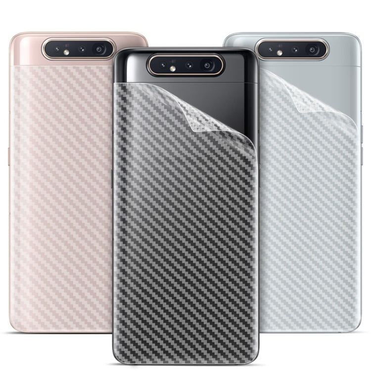 For Galaxy A80 IMAK Carbon Fiber Pattern PVC Back Protective Film