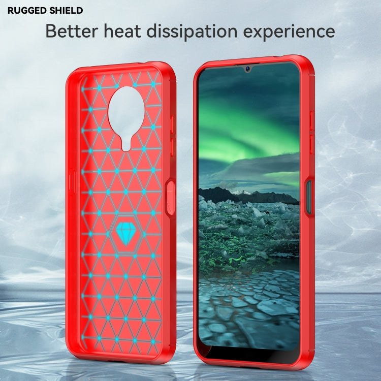 For Nokia 6.3 / 6.4 Brushed Texture Carbon Fiber TPU Phone Case