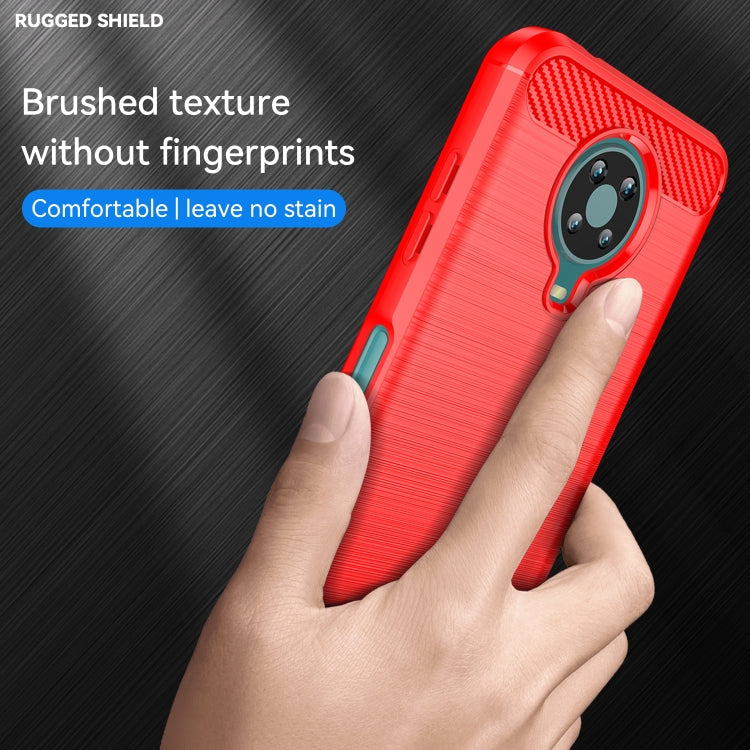 For Nokia 6.3 / 6.4 Brushed Texture Carbon Fiber TPU Phone Case
