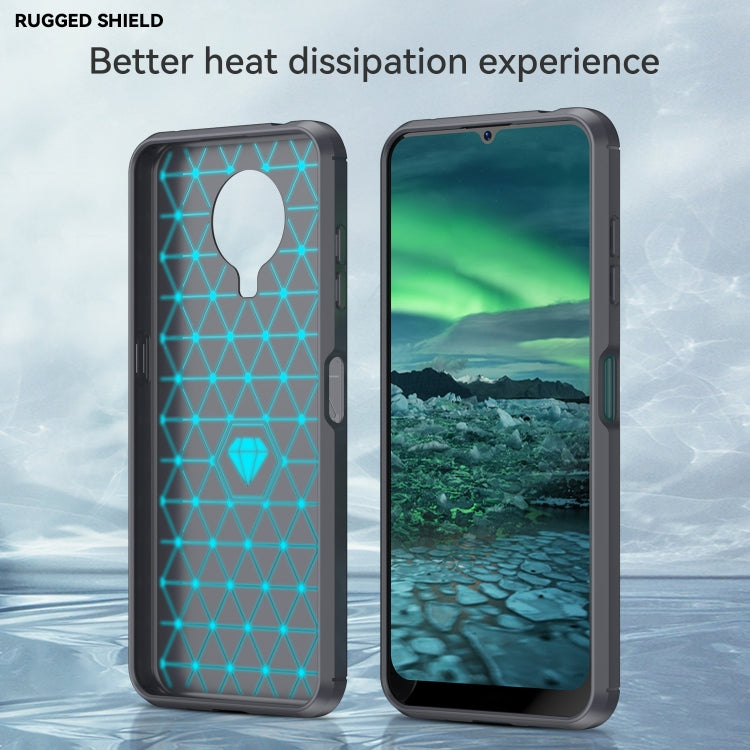 For Nokia 6.3 / 6.4 Brushed Texture Carbon Fiber TPU Phone Case
