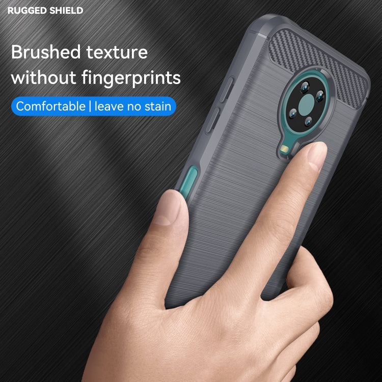 For Nokia 6.3 / 6.4 Brushed Texture Carbon Fiber TPU Phone Case