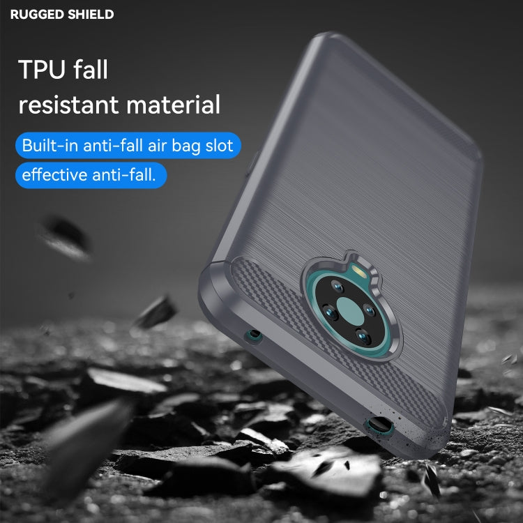 For Nokia 6.3 / 6.4 Brushed Texture Carbon Fiber TPU Phone Case