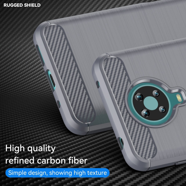 For Nokia 6.3 / 6.4 Brushed Texture Carbon Fiber TPU Phone Case