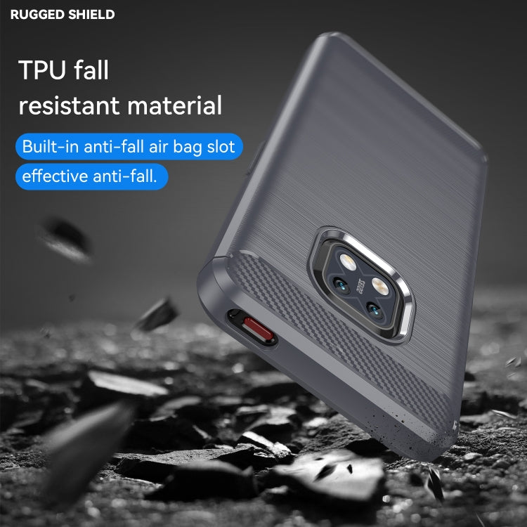 For Nokia XR20 Brushed Texture Carbon Fiber TPU Phone Case