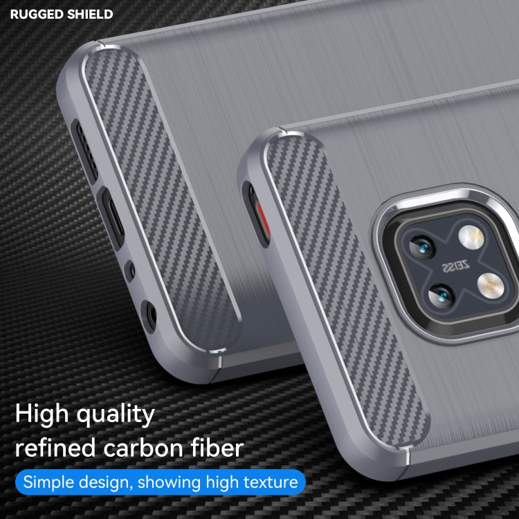 For Nokia XR20 Brushed Texture Carbon Fiber TPU Phone Case