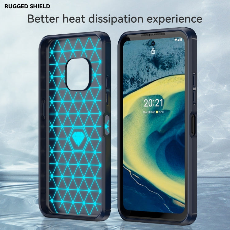 For Nokia XR20 Brushed Texture Carbon Fiber TPU Phone Case