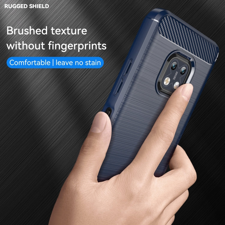 For Nokia XR20 Brushed Texture Carbon Fiber TPU Phone Case