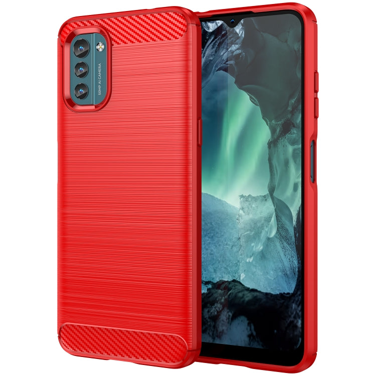 For Nokia G11 Brushed Texture Carbon Fiber TPU Phone Case