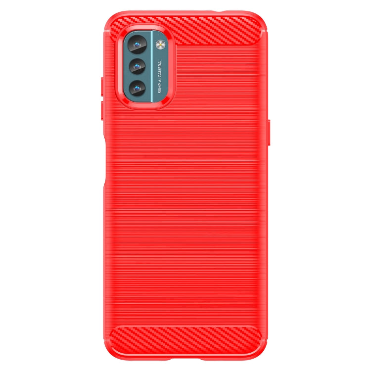 For Nokia G11 Brushed Texture Carbon Fiber TPU Phone Case