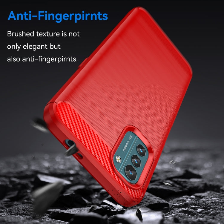 For Nokia G11 Brushed Texture Carbon Fiber TPU Phone Case