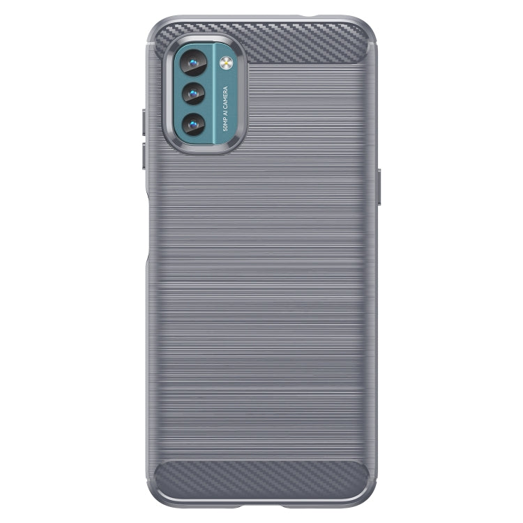 For Nokia G11 Brushed Texture Carbon Fiber TPU Phone Case