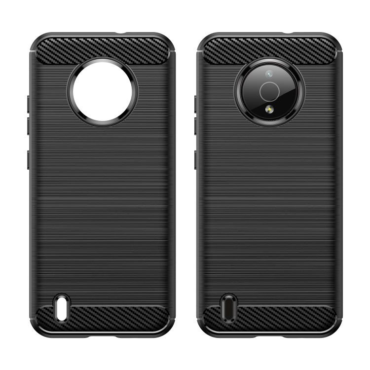 For Nokia C200 Brushed Texture Carbon Fiber TPU Phone Case