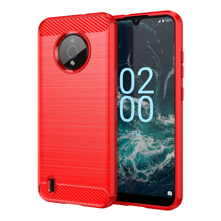 For Nokia C200 Brushed Texture Carbon Fiber TPU Phone Case