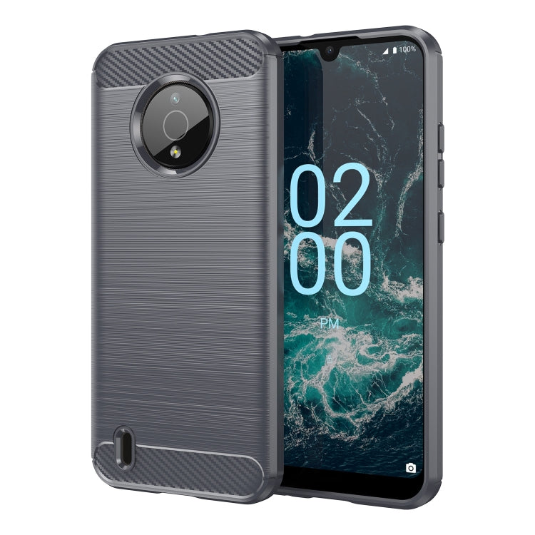 For Nokia C200 Brushed Texture Carbon Fiber TPU Phone Case
