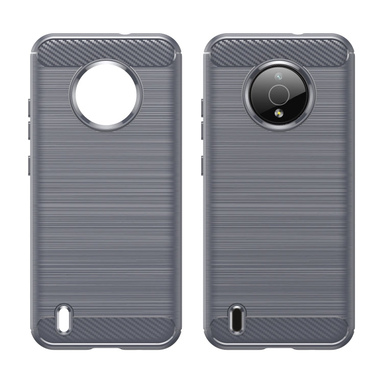 For Nokia C200 Brushed Texture Carbon Fiber TPU Phone Case