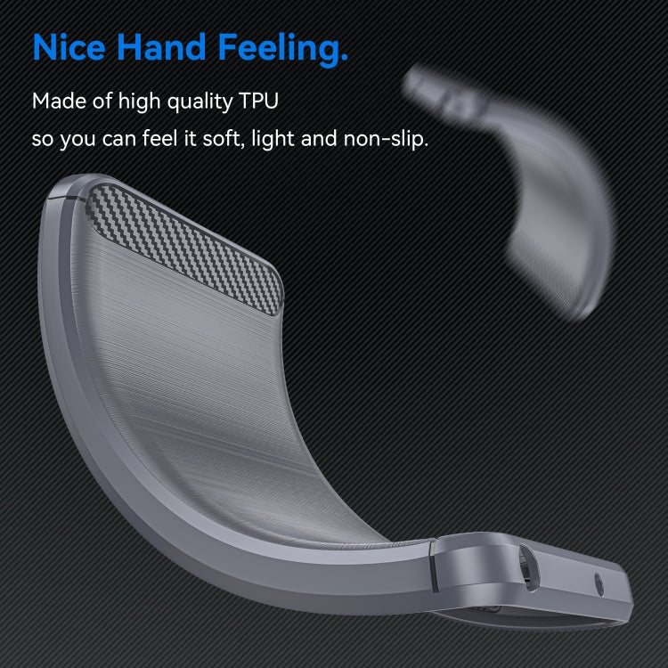 For Nokia C200 Brushed Texture Carbon Fiber TPU Phone Case