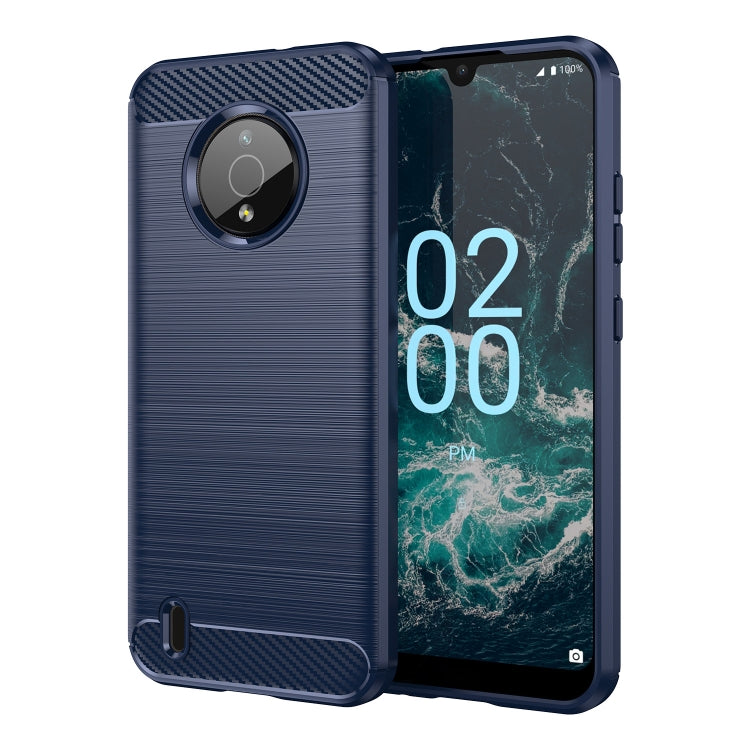 For Nokia C200 Brushed Texture Carbon Fiber TPU Phone Case