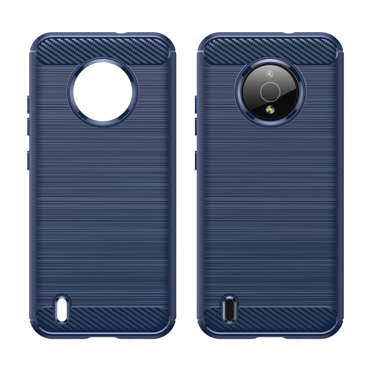 For Nokia C200 Brushed Texture Carbon Fiber TPU Phone Case