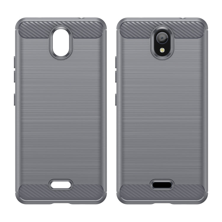 For Nokia C100 Brushed Texture Carbon Fiber TPU Phone Case