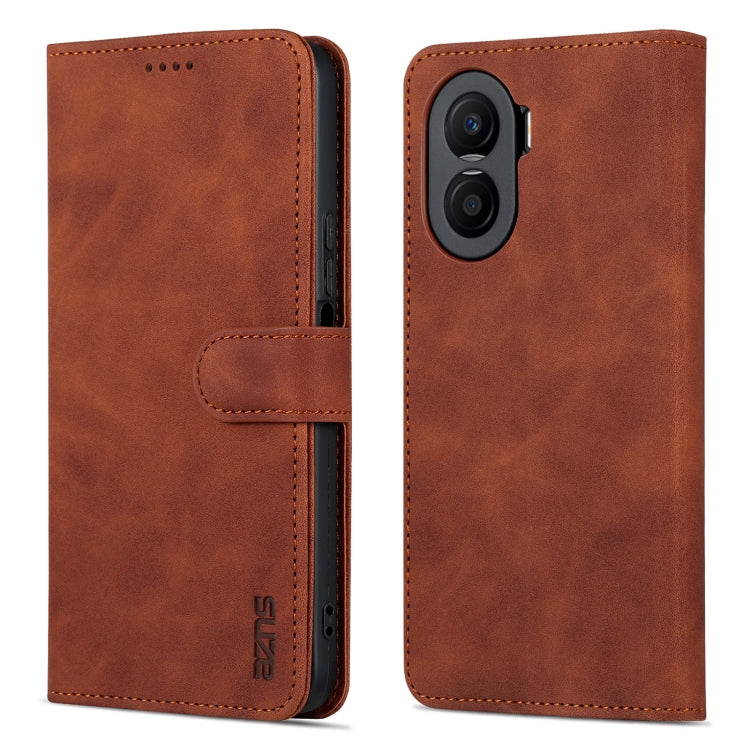 For Honor X40i AZNS Skin Feel Calf Texture Flip Leather Phone Case
