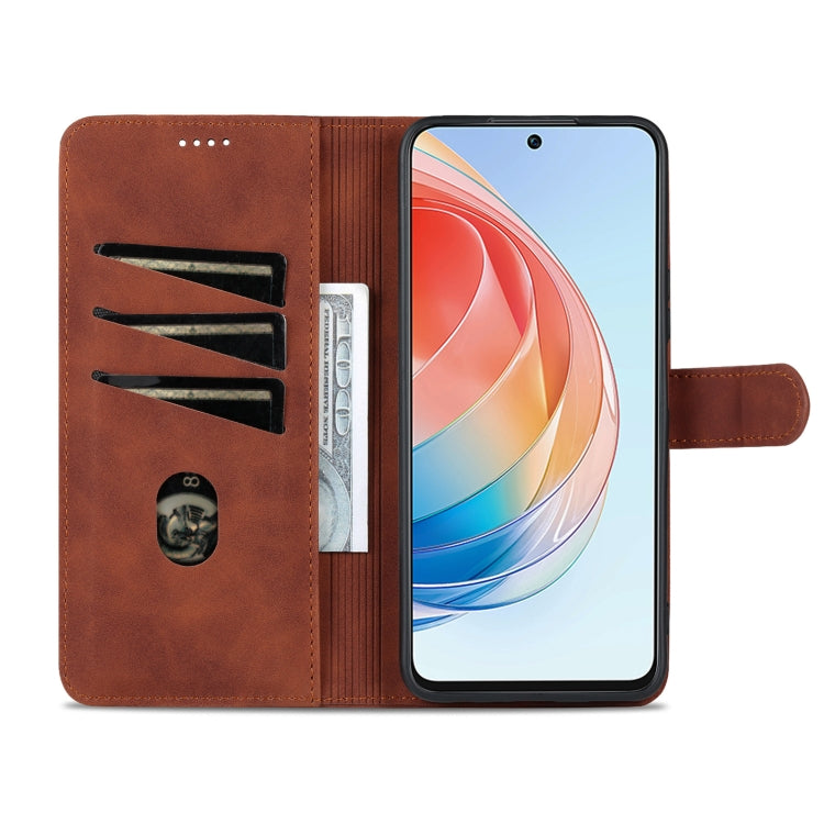 For Honor X40i AZNS Skin Feel Calf Texture Flip Leather Phone Case