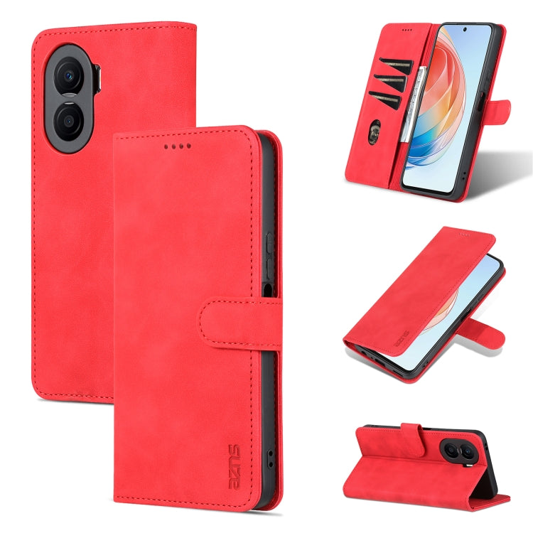 For Honor X40i AZNS Skin Feel Calf Texture Flip Leather Phone Case