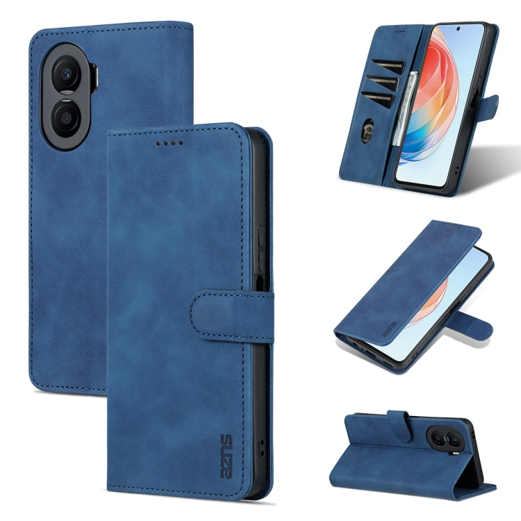 For Honor X40i AZNS Skin Feel Calf Texture Flip Leather Phone Case