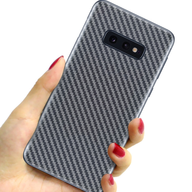 For Galaxy S10e IMAK Carbon Fiber Pattern PVC Back Protective Film