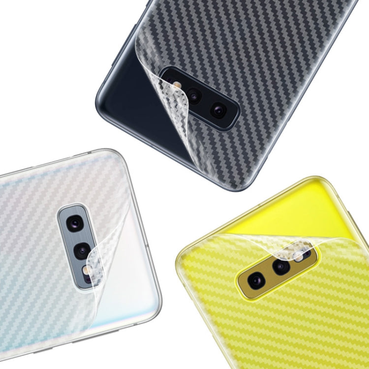 For Galaxy S10e IMAK Carbon Fiber Pattern PVC Back Protective Film