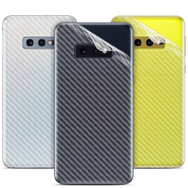 For Galaxy S10e IMAK Carbon Fiber Pattern PVC Back Protective Film