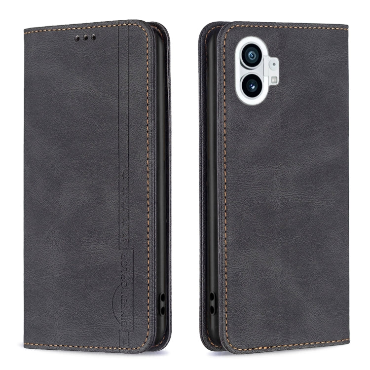 For Nothing Phone 1 Magnetic RFID Blocking Anti-Theft Leather Phone Case
