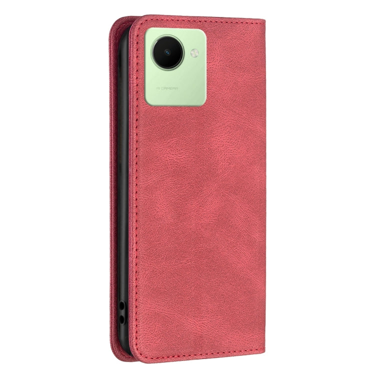 For Realme C30 Magnetic RFID Blocking Anti-Theft Leather Phone Case