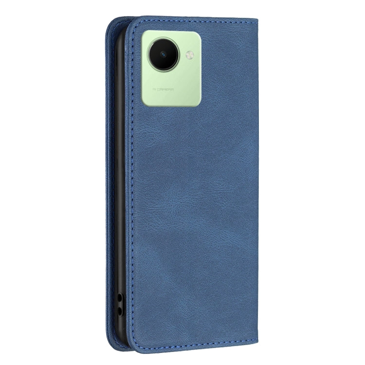 For Realme C30 Magnetic RFID Blocking Anti-Theft Leather Phone Case