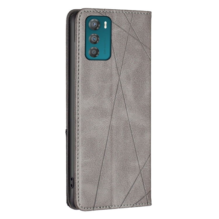 For Motorola Moto G42 4G Prismatic Invisible Magnetic Leather Phone Case