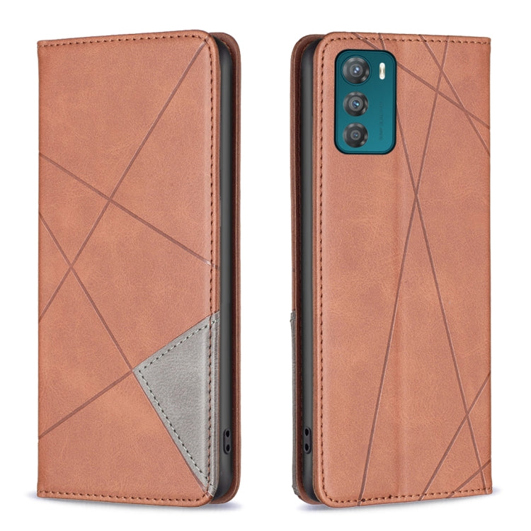 For Motorola Moto G42 4G Prismatic Invisible Magnetic Leather Phone Case