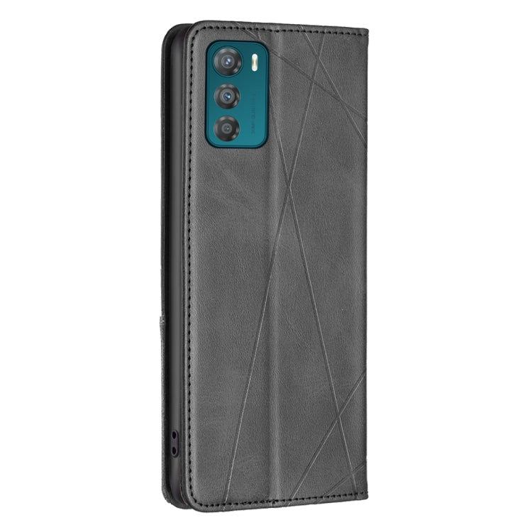For Motorola Moto G42 4G Prismatic Invisible Magnetic Leather Phone Case