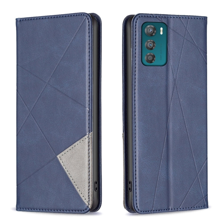 For Motorola Moto G42 4G Prismatic Invisible Magnetic Leather Phone Case