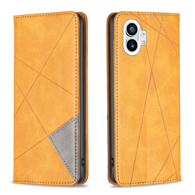 For Nothing Phone 1 Prismatic Invisible Magnetic Leather Phone Case